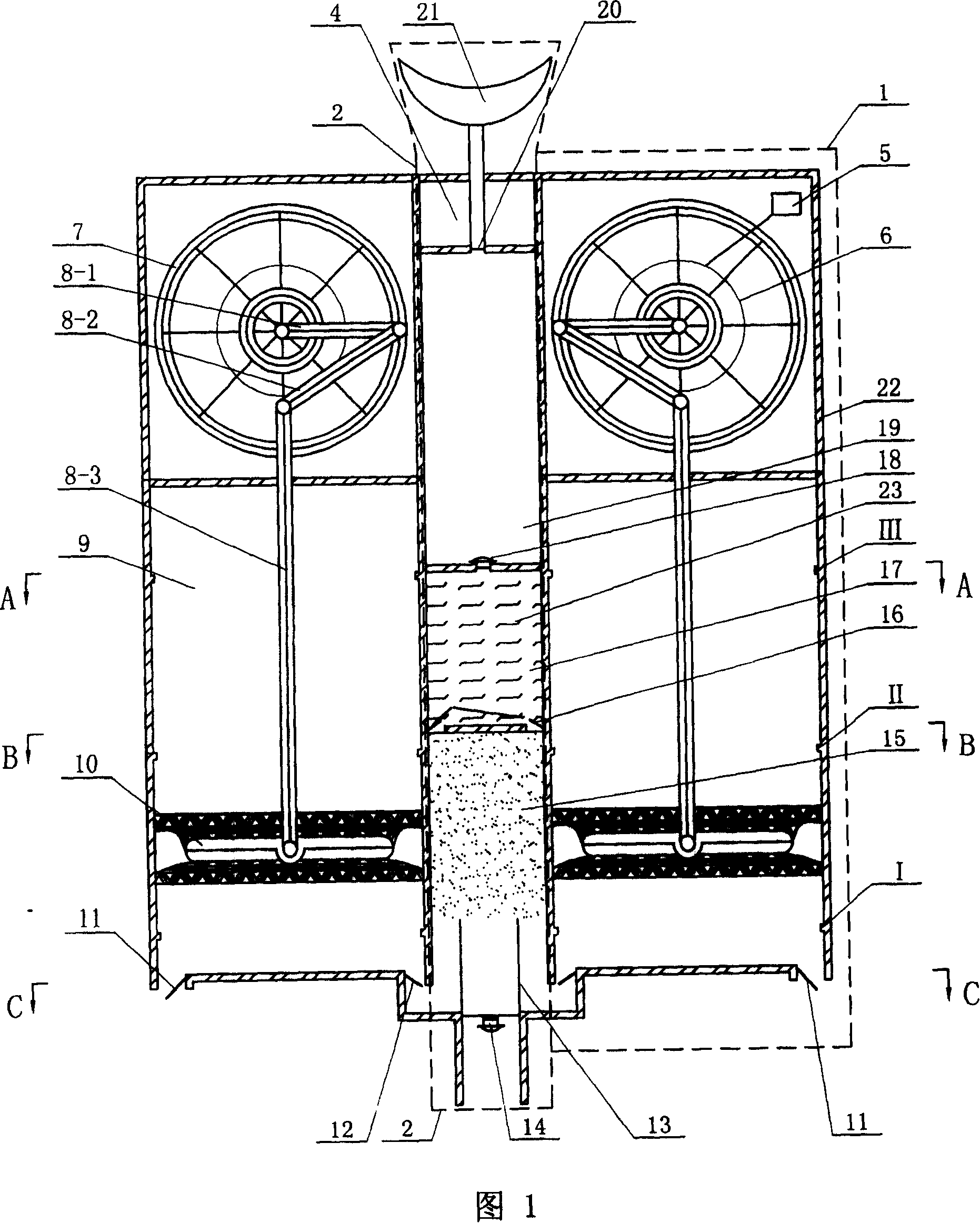 Device and method for obtaining air from water