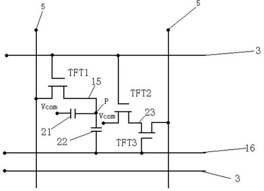 Embedded capacitance type liquid crystal touch screen