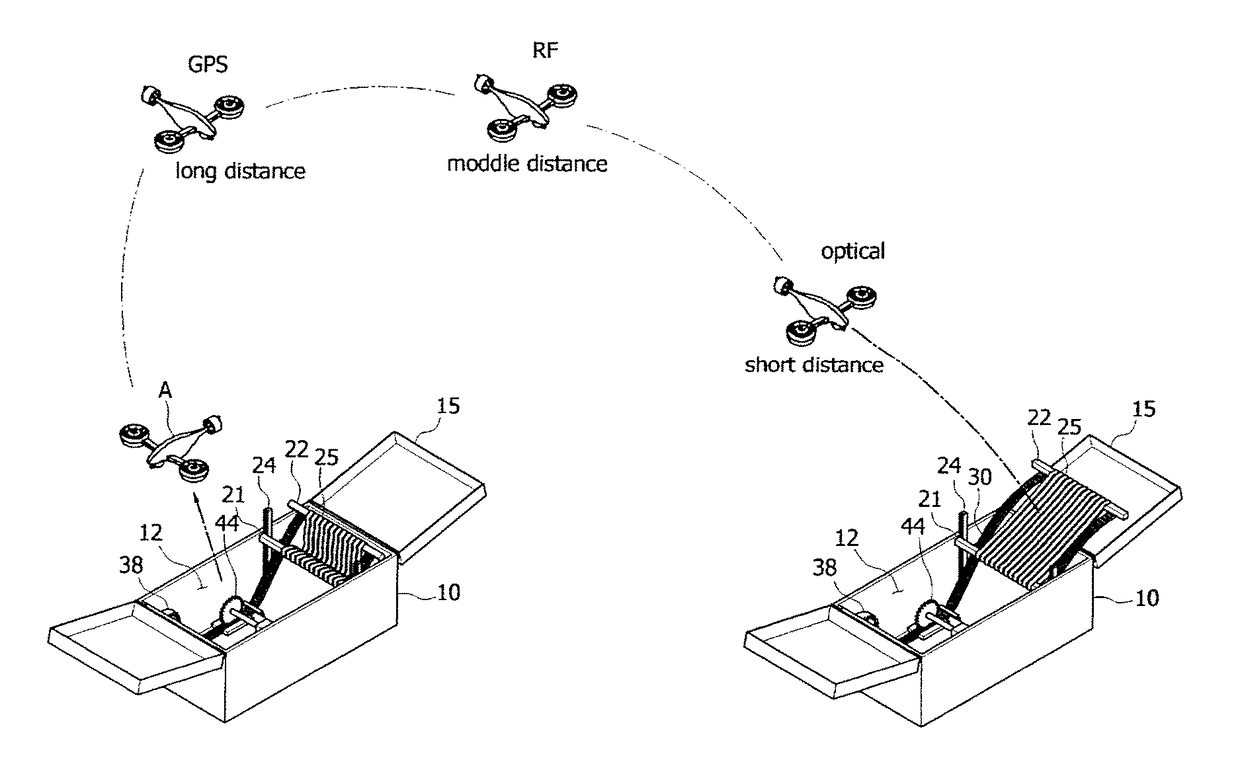 Apparatus and method for recovering and launching unmanned aerial vehicle