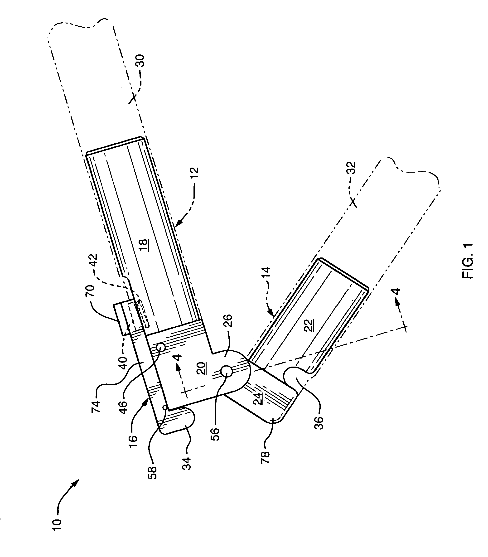 Multiple self locking hinge assembly