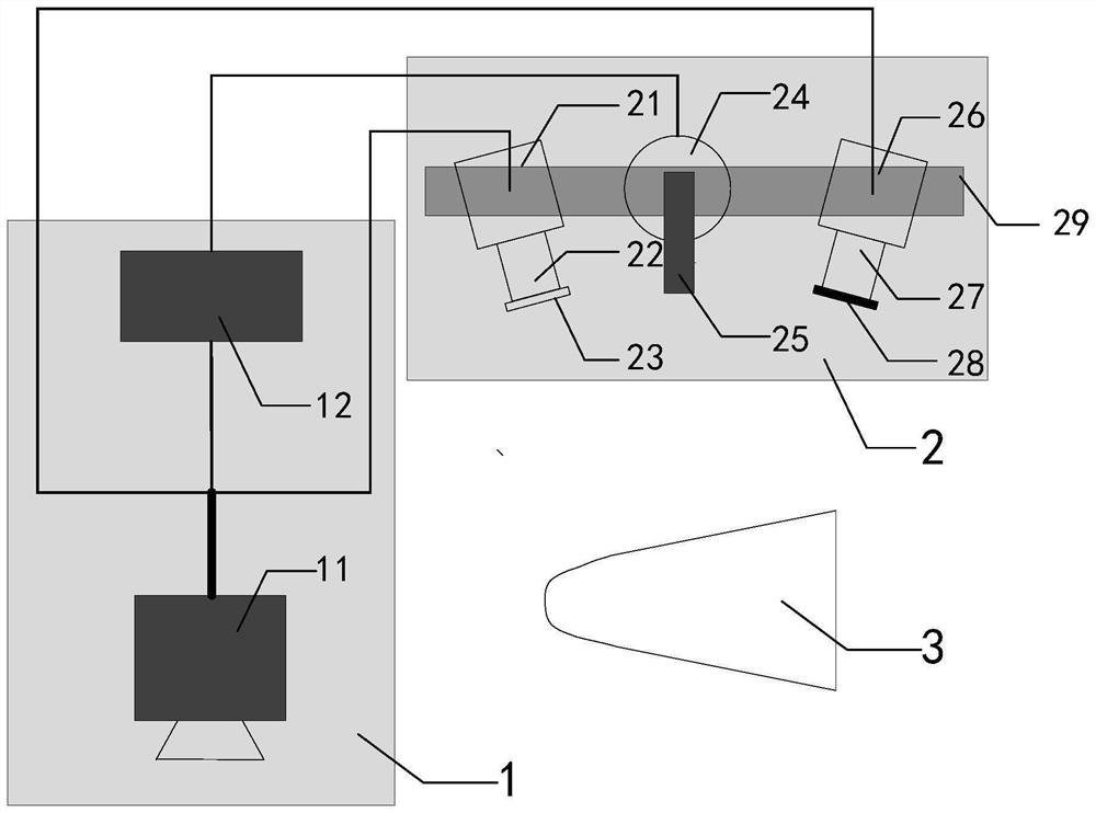 Device and method for measuring dynamic shape of heat-proof structure