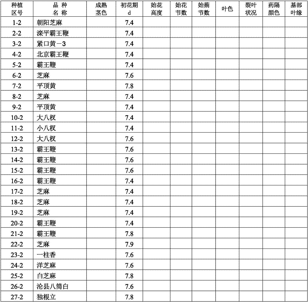 Field identification method of disease resistance of sesame wilt