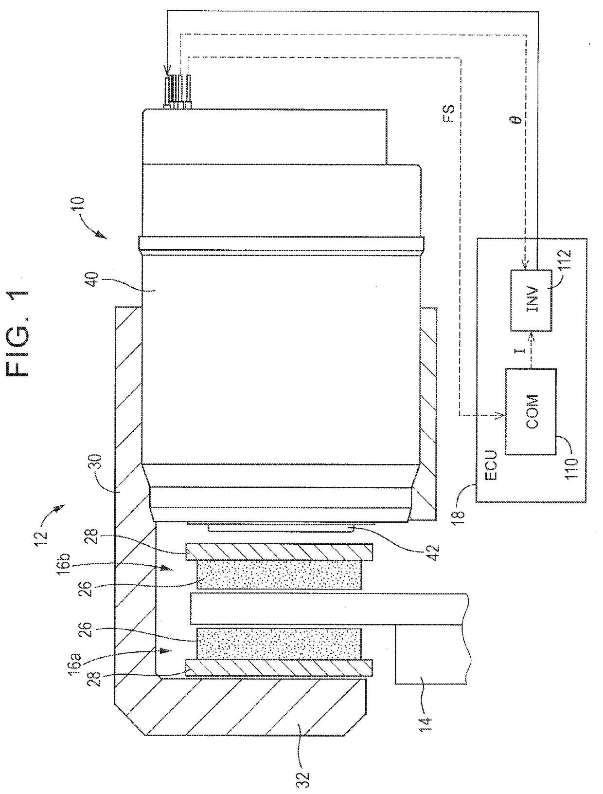 Motion conversion mechanism and electric brake actuator including the same