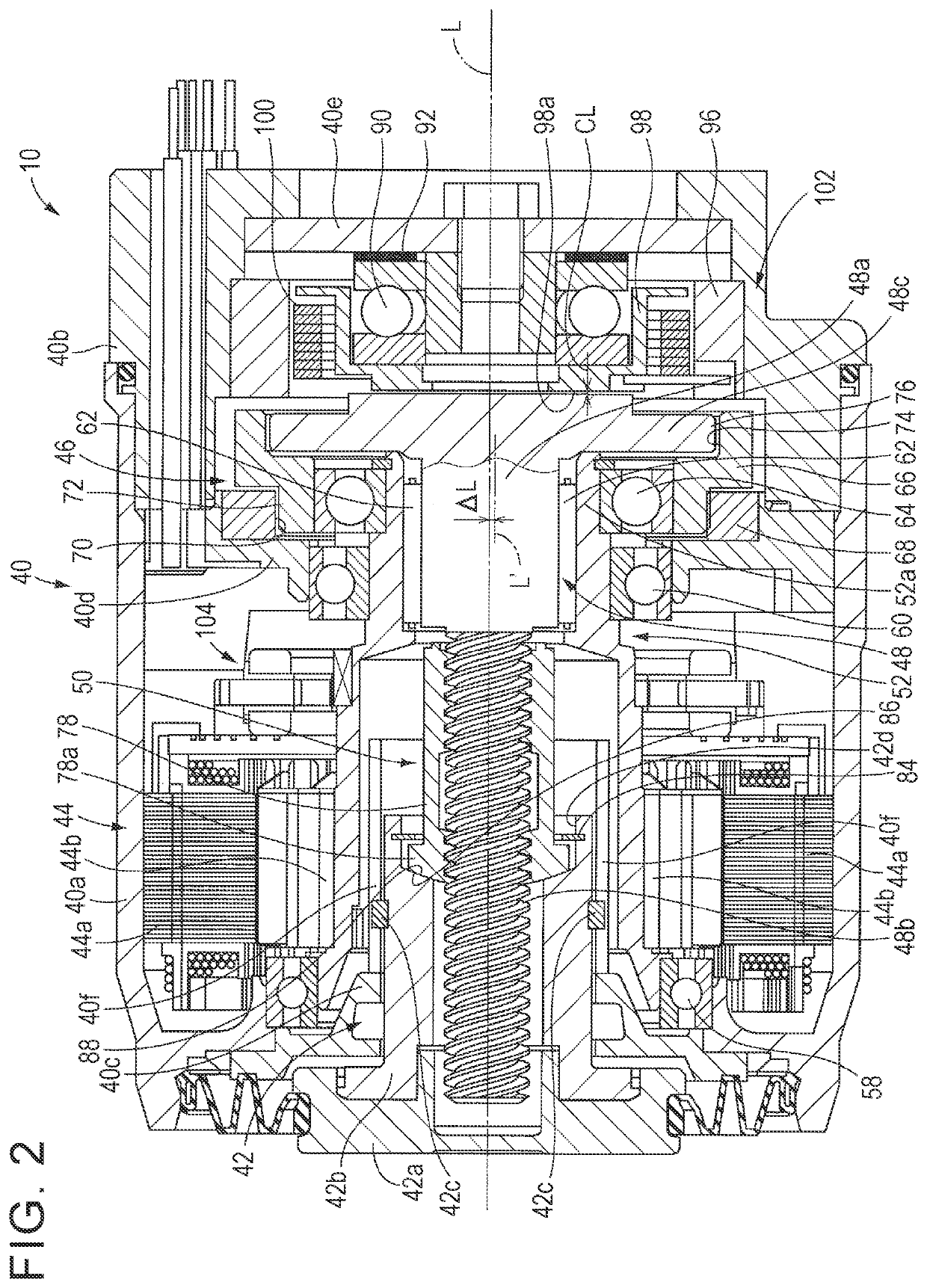 Motion conversion mechanism and electric brake actuator including the same