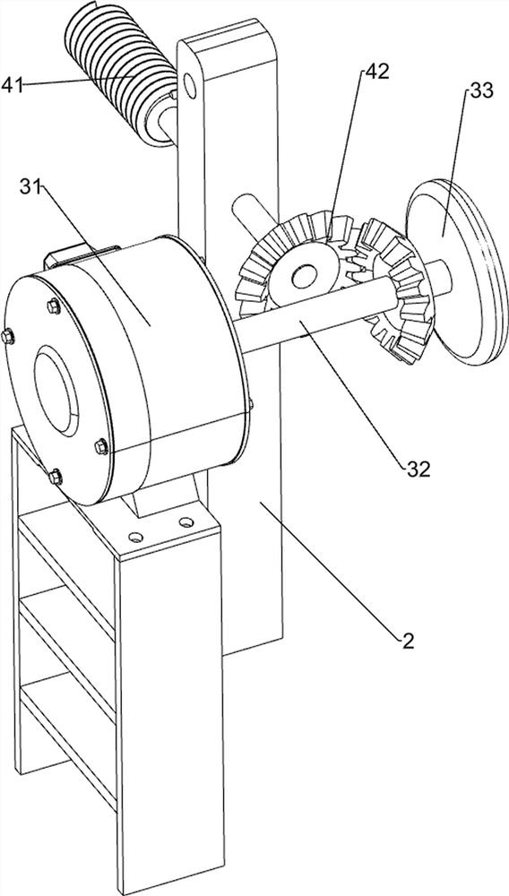 Cutting and grinding device for side edge of wooden round block