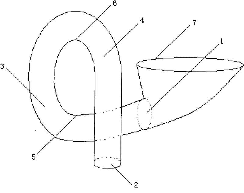 Spiral toilet blow-off pipe