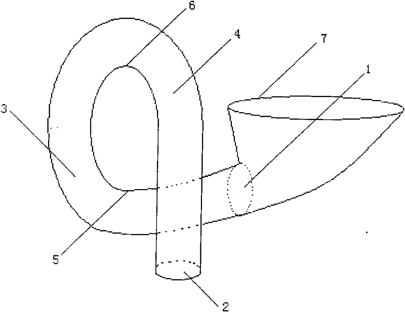 Spiral toilet blow-off pipe