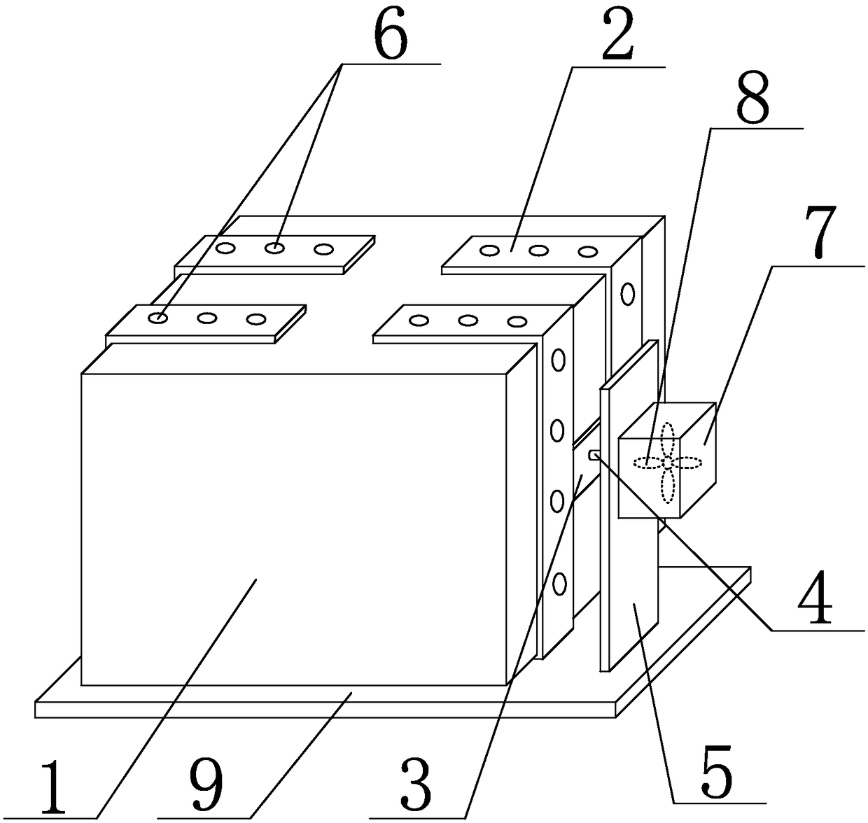 Ventilation and heat dissipation method for temperature controllers