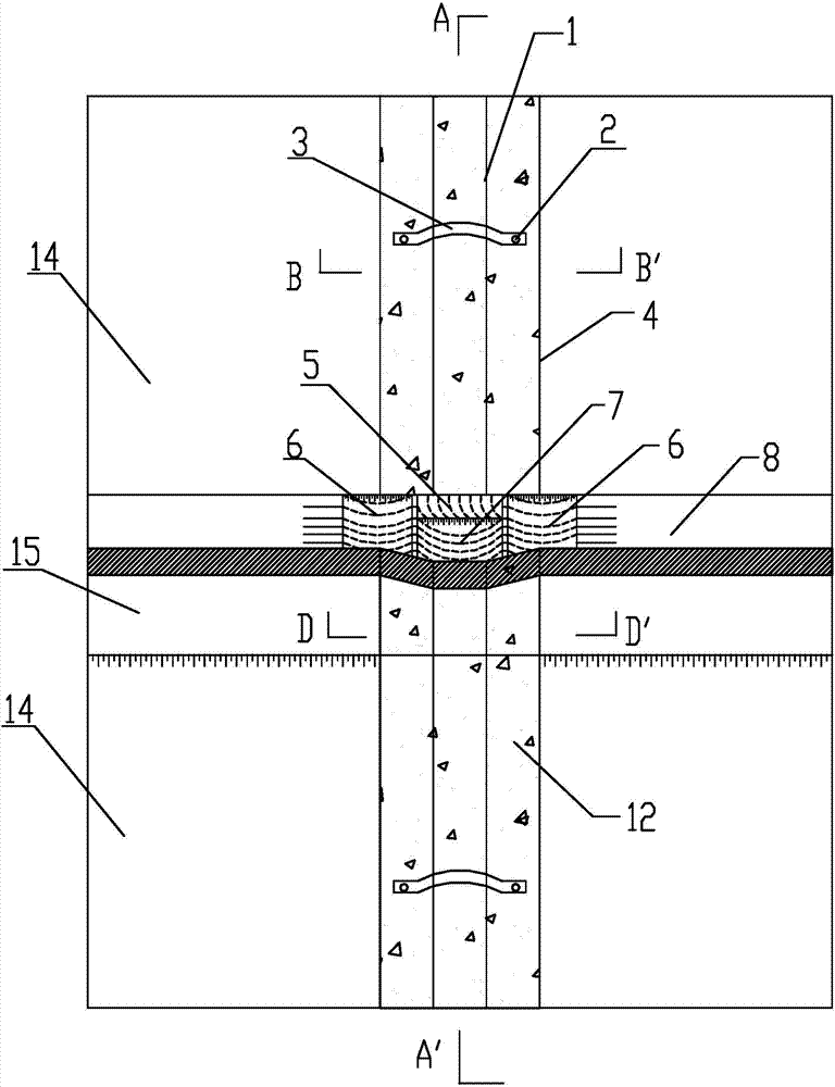 Buried type side slope drainage system and construction method thereof