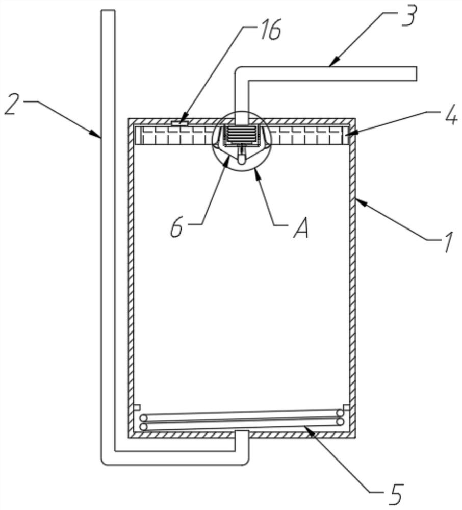 Cold water heating device for water dispenser