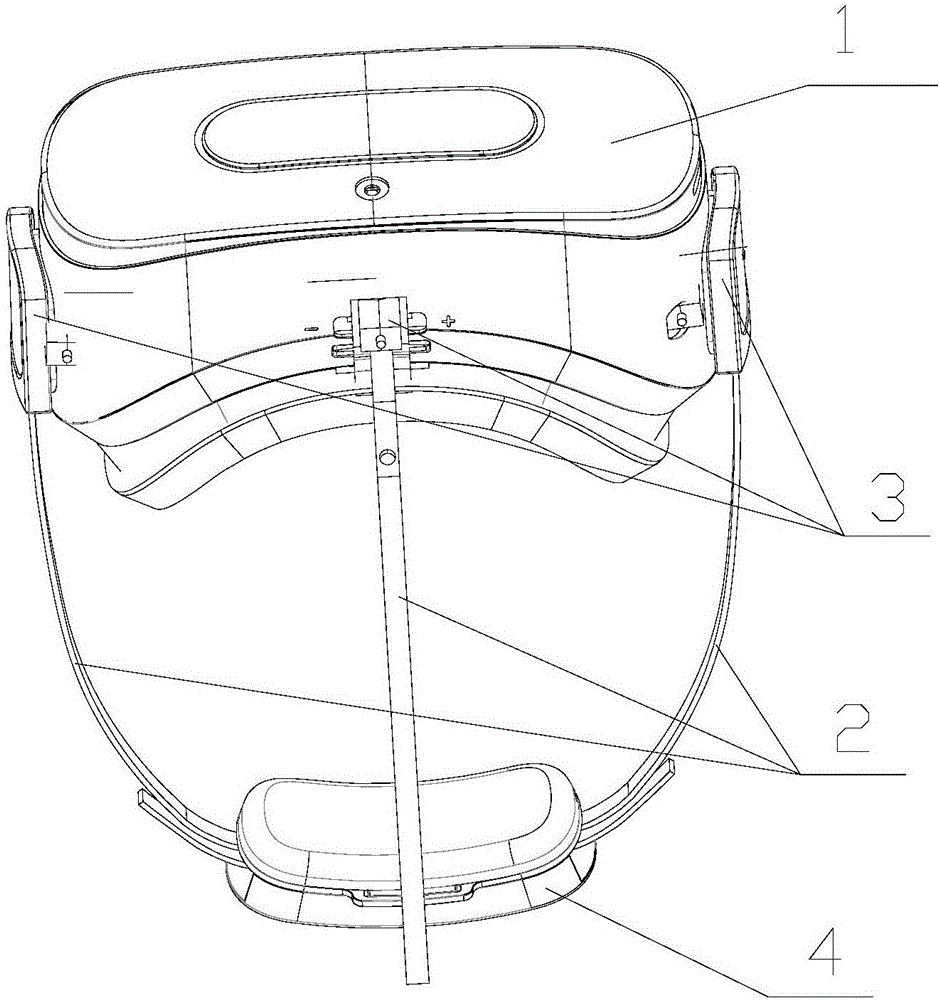 Virtual reality glasses capable of extending and retracting headband