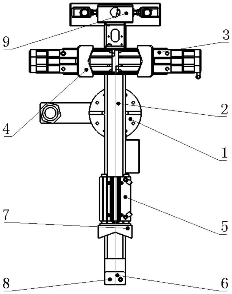 Heat treatment robot clamping device based on 3D laser scanning