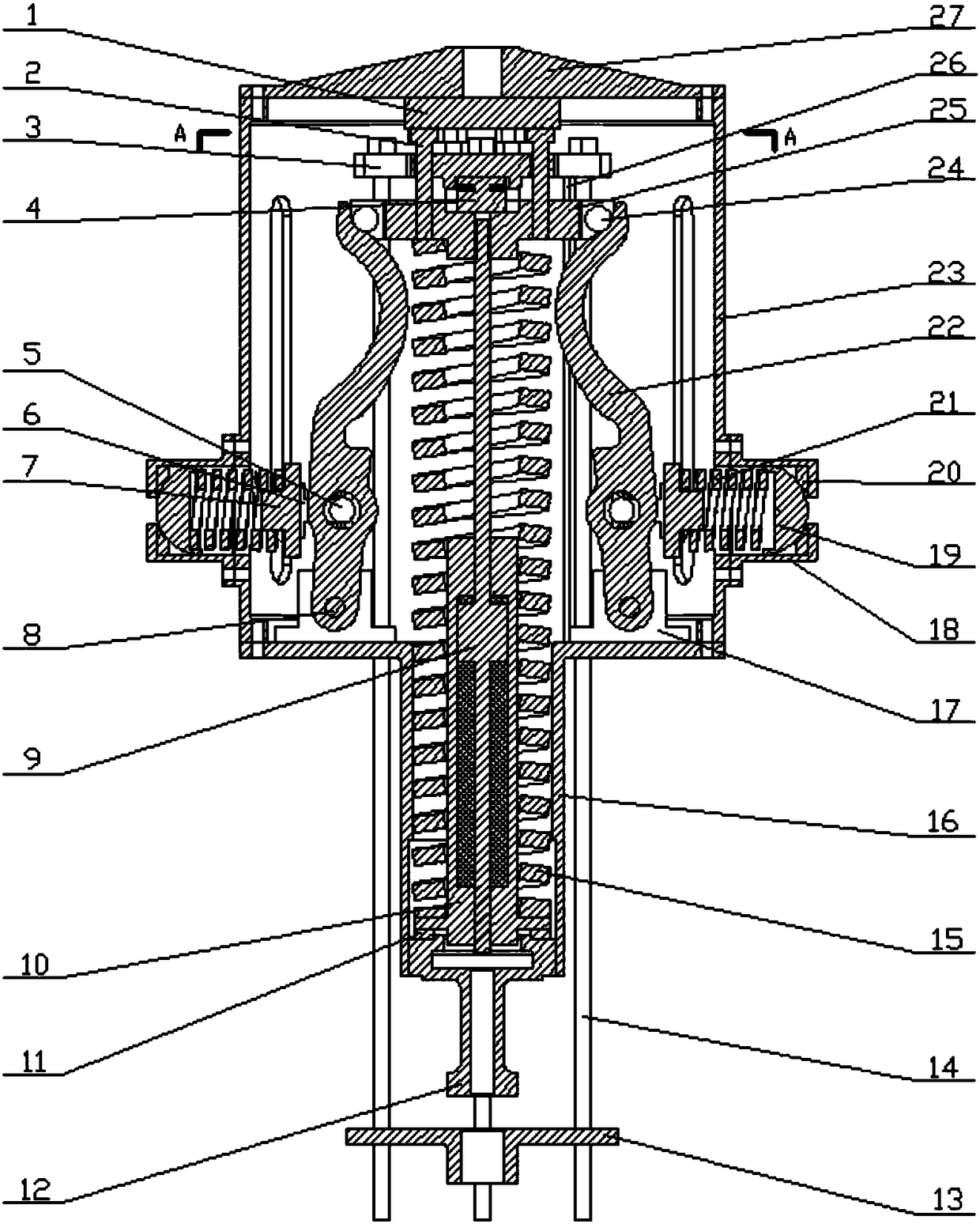 Intelligent constant-force damping support