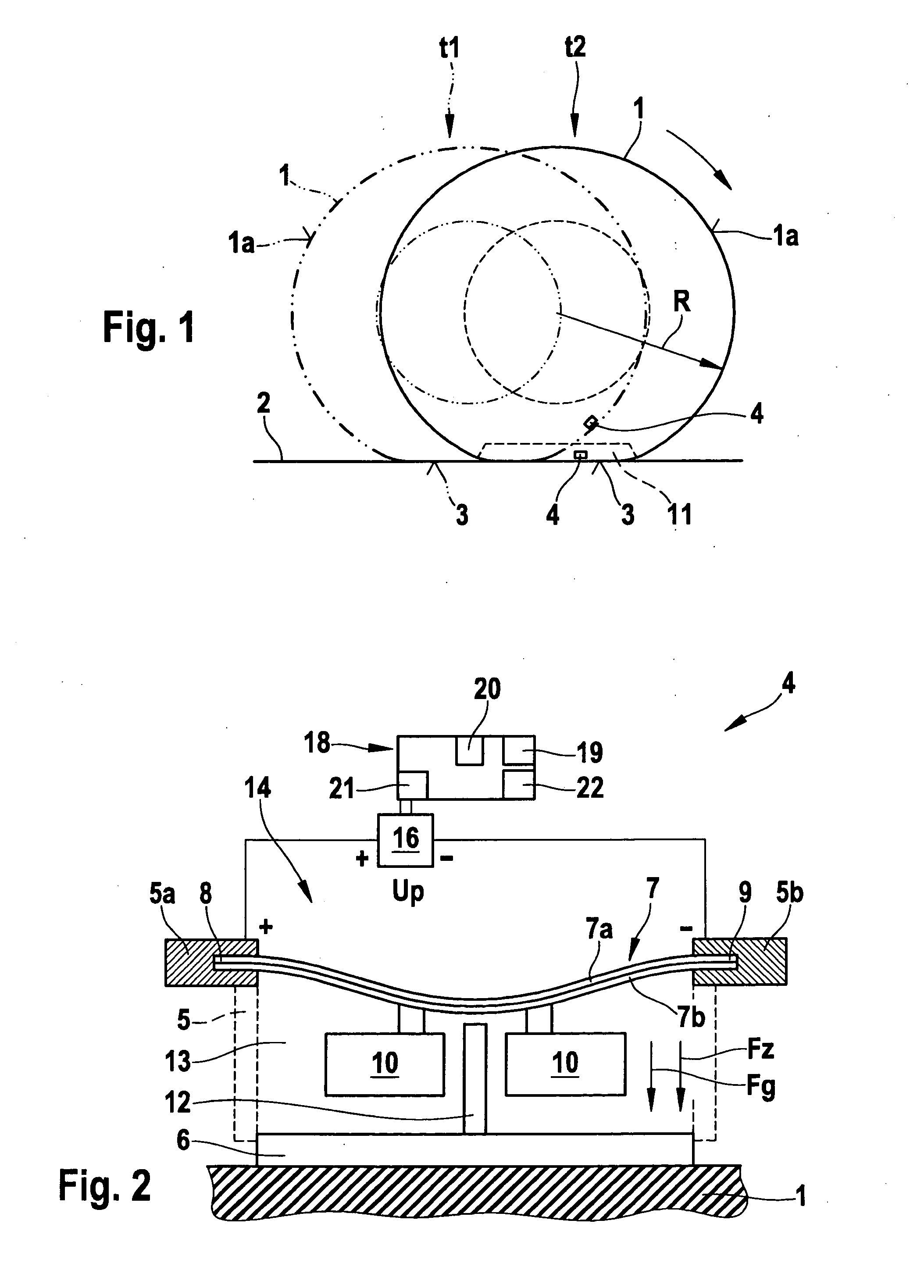 Power-generating unit for a tire sensor module