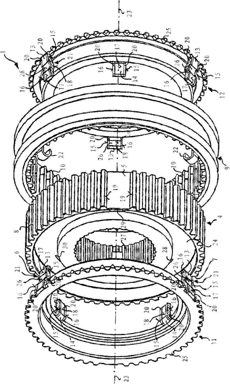 Shift transmission synchronizer