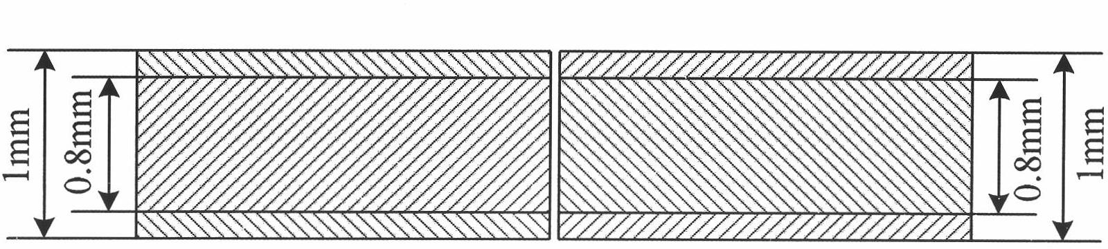 Laser welding method for thin stainless steel composite plate