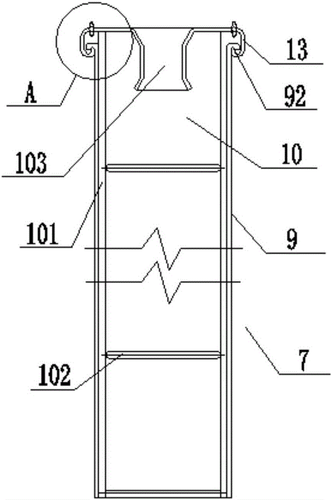 Filter bag dust collector with quick change type filter bag cage shelf combinations