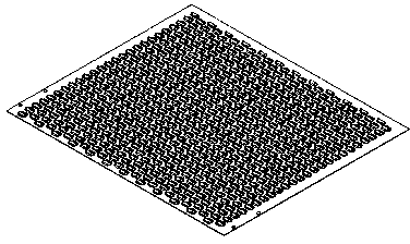 Die for punching irregular edge-turned holes in batch on steel plate