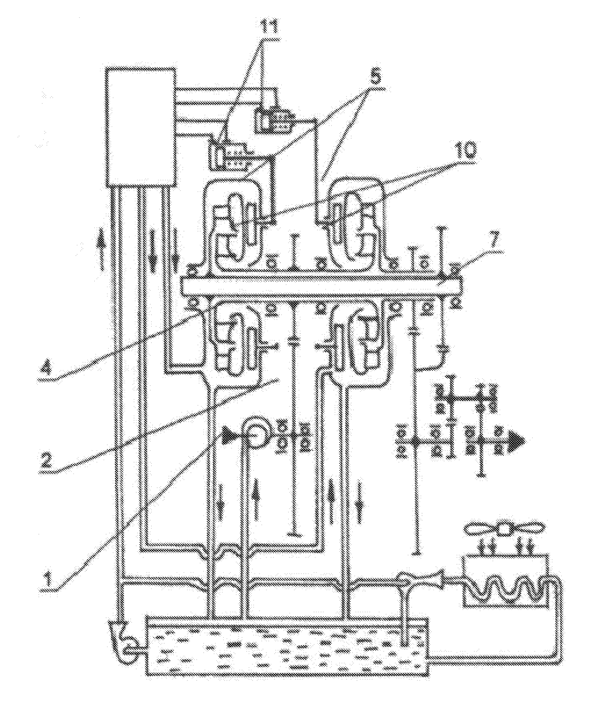 Hydromechanical automatic gearbox and the vehicle using the same