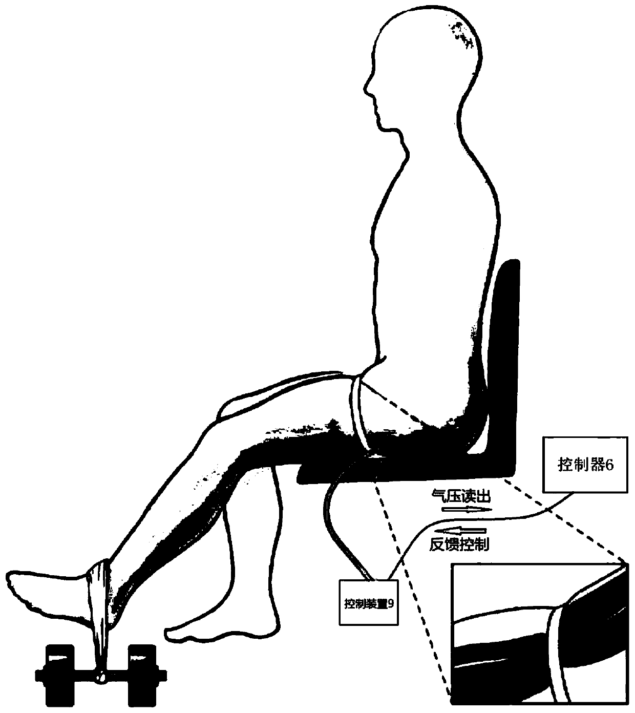 Lower limb rehabilitation training device and method