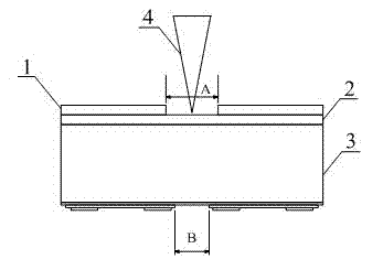 Laser machining method for matching with light-emitting diode (LED) inner cutting process