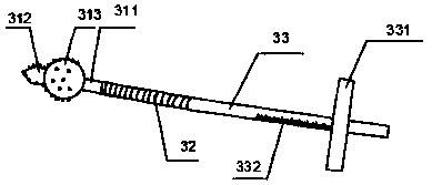 Femoral head necrosis medullary core decompression device