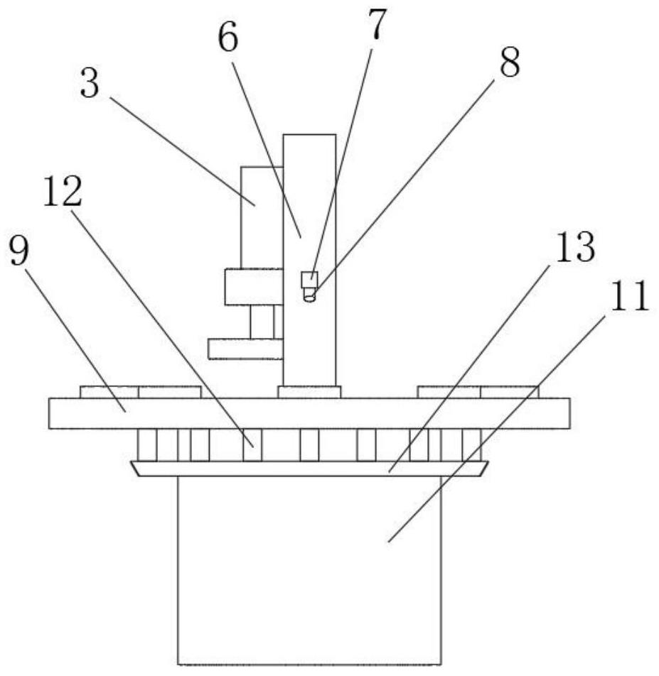 Automatic feeding system for numerical control vertical grinding machine