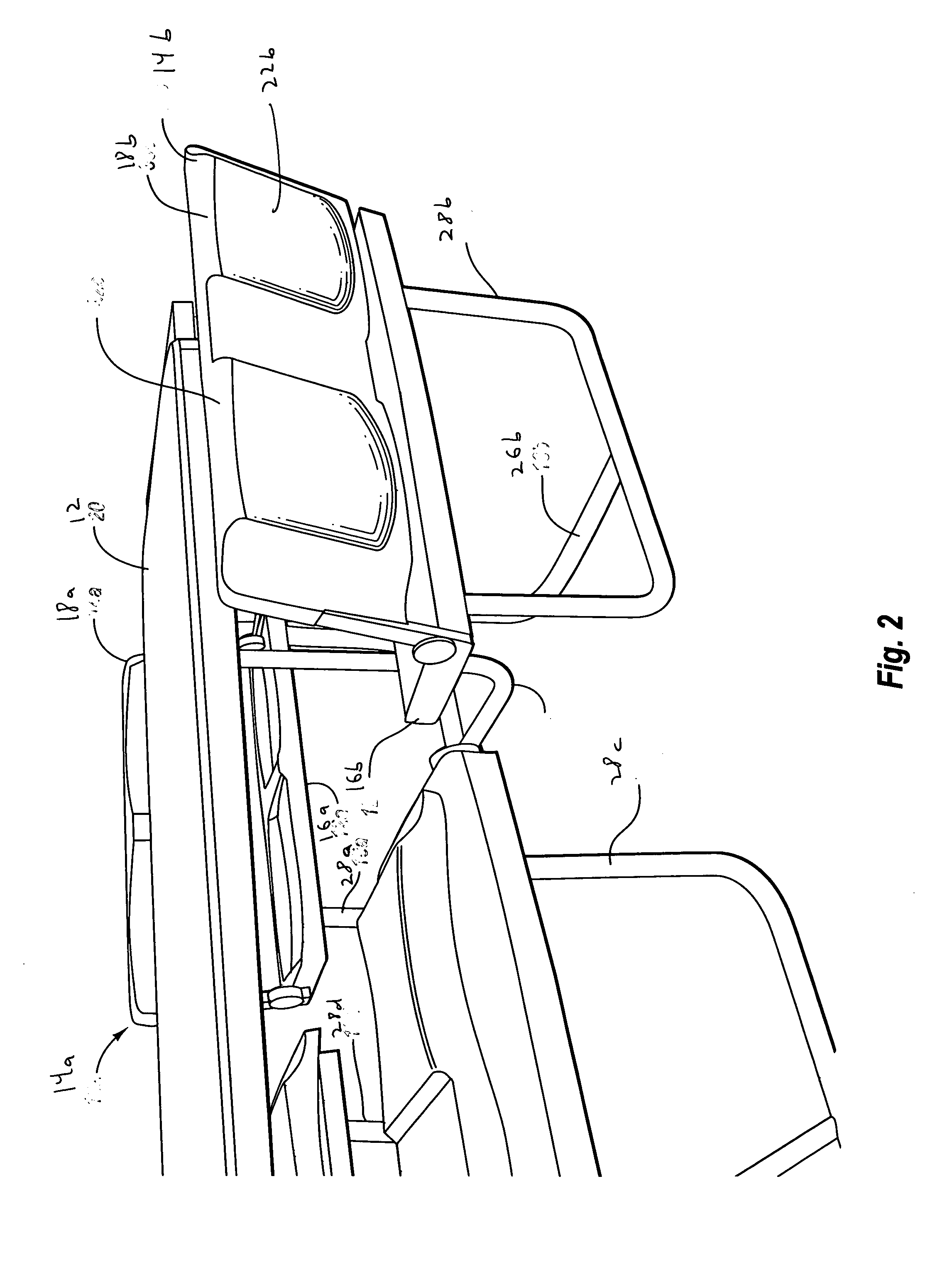 Table with folding seats