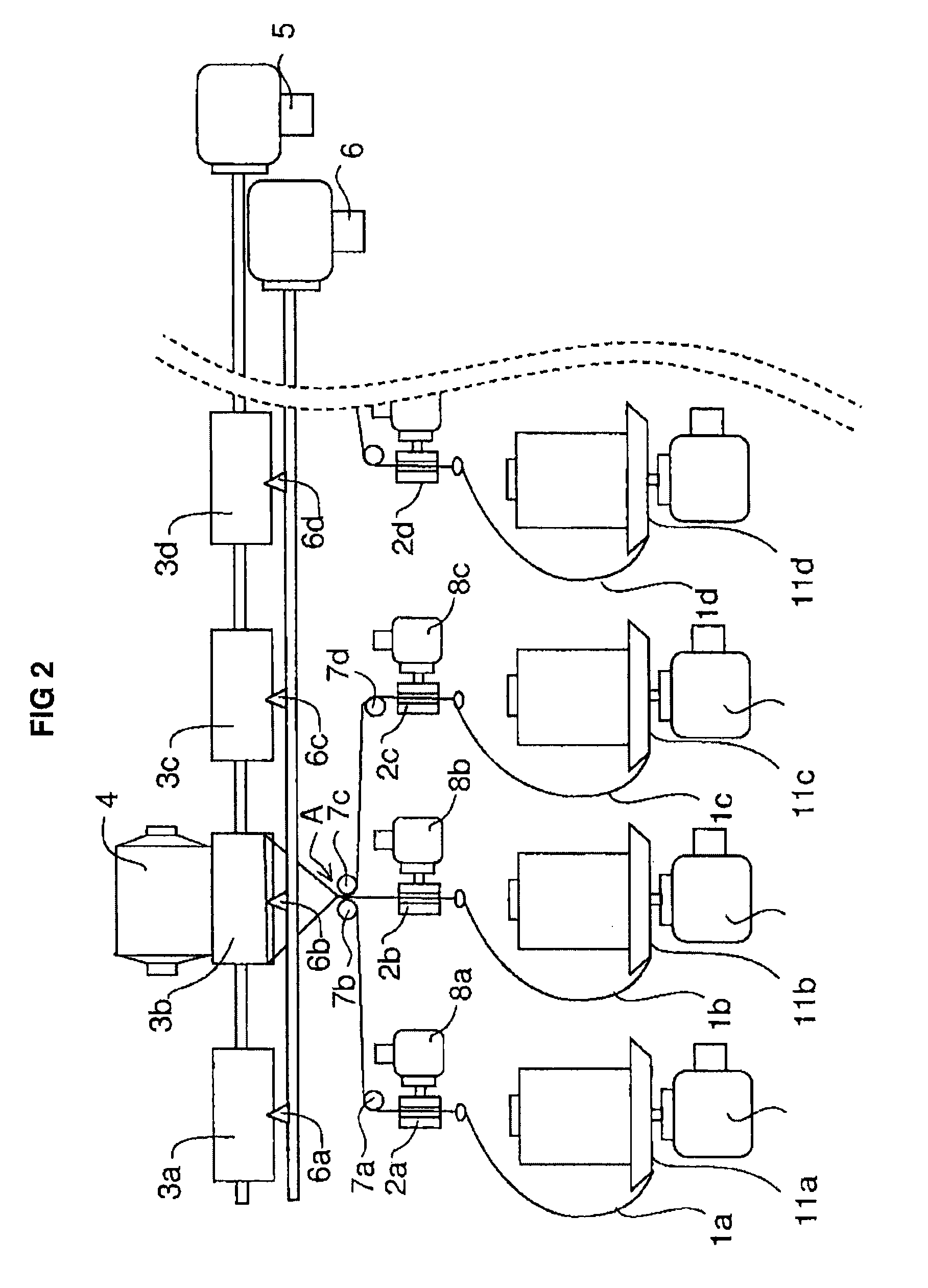 Method for production of a yarn by the assembly of several basic yarns subjected to a prior transformation and device for carrying out the same