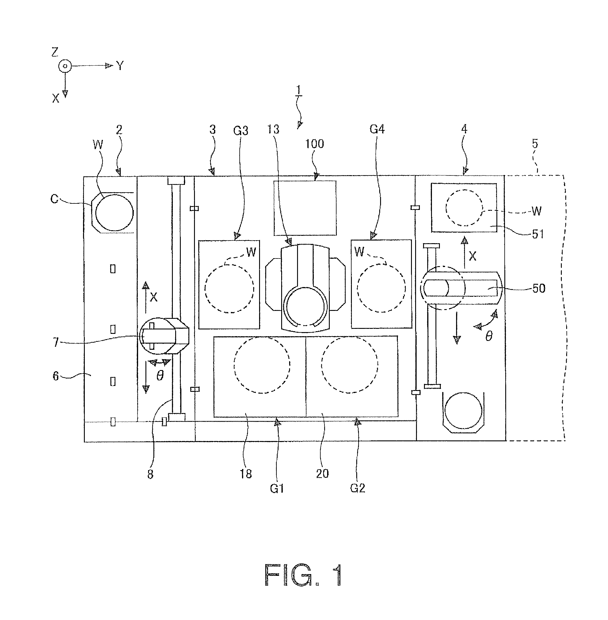 Resist coating and developing apparatus, resist coating and developing method, resist-film processing apparatus, and resist-film processing method