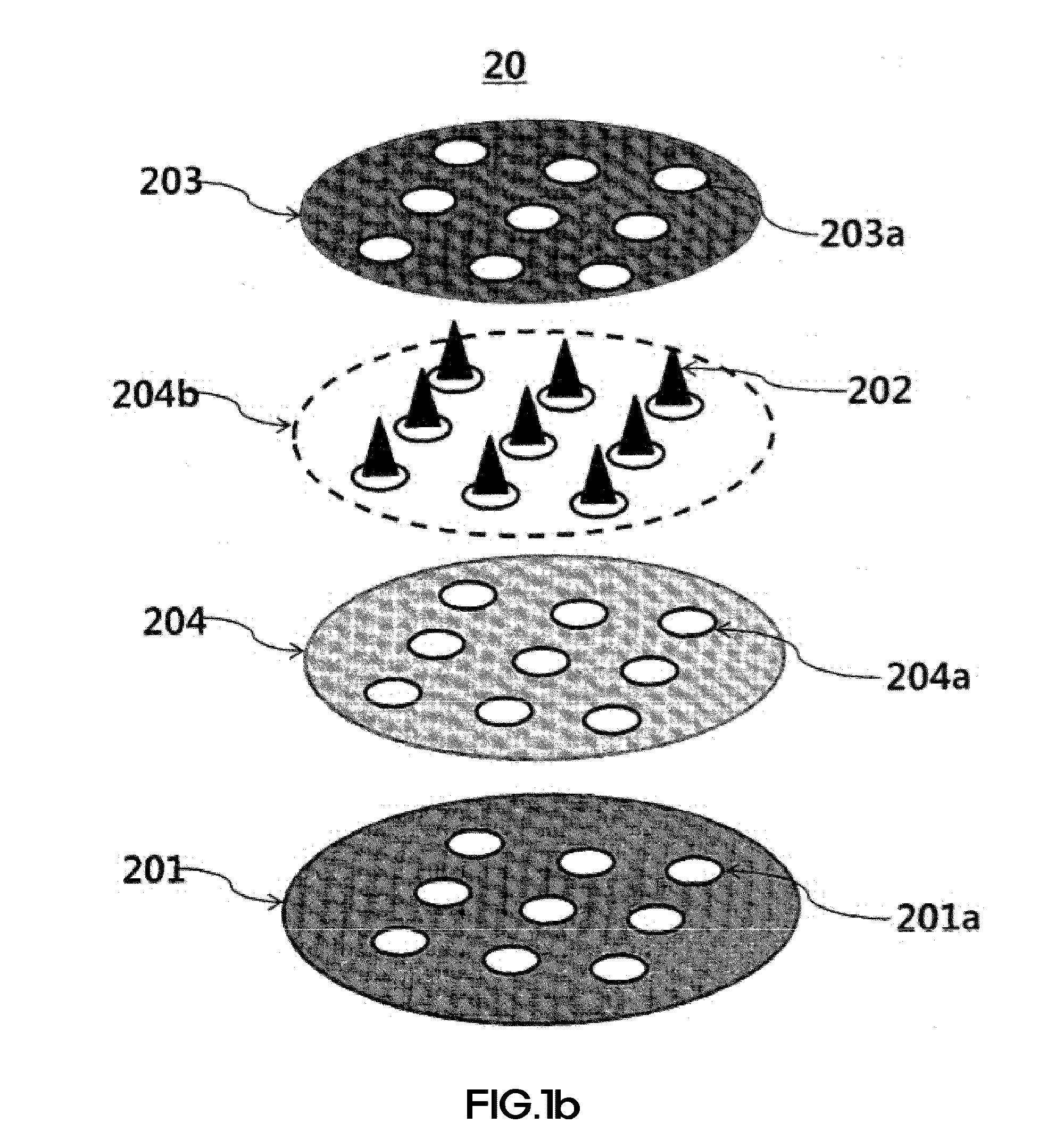 Painless and patchless shooting microstructure