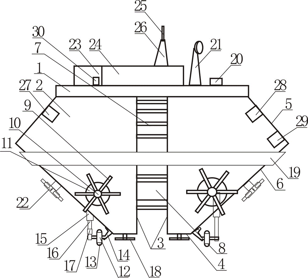 Fishing vessel with seawater desalting device