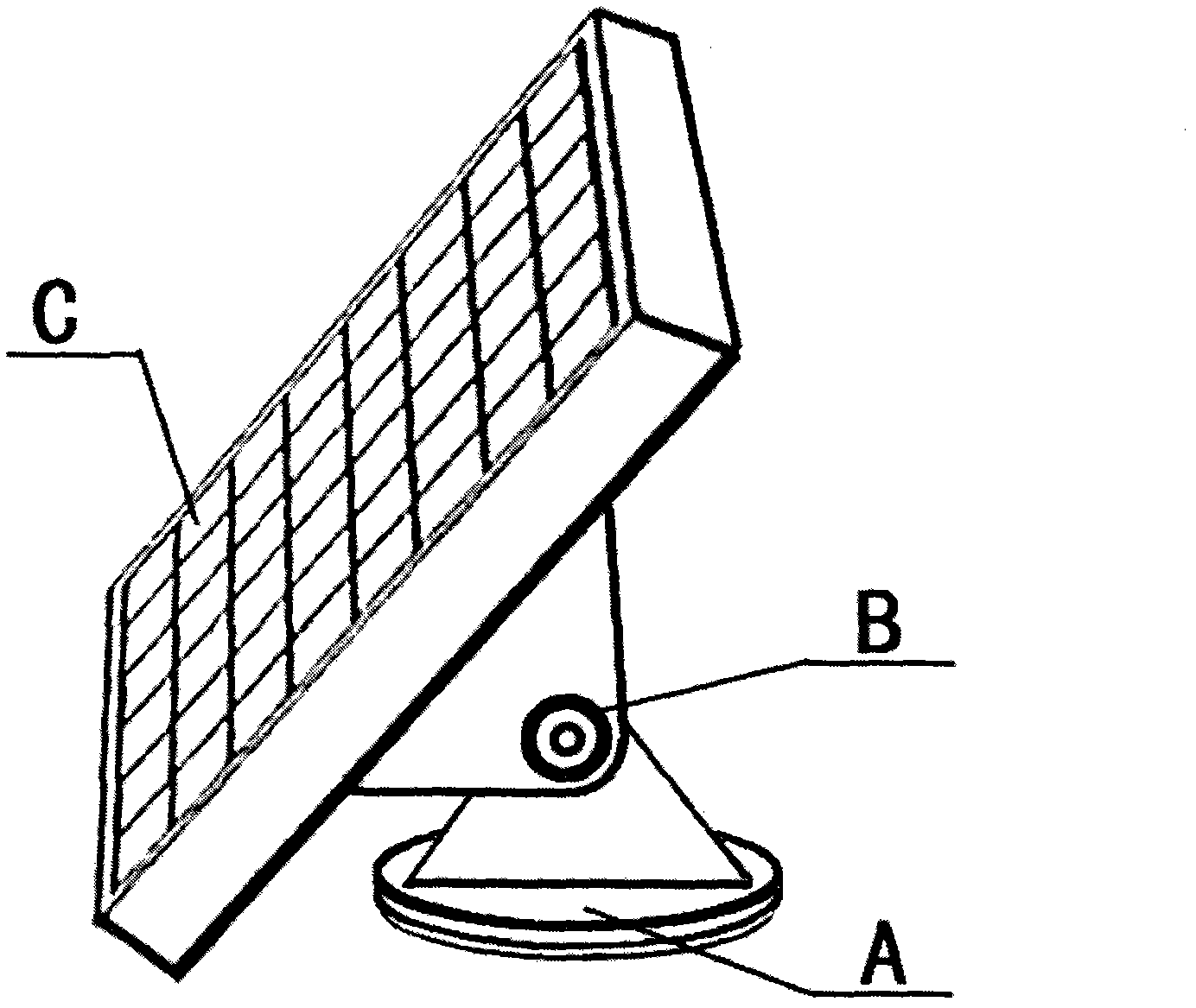 Condensation type solar power generation tracking rotating disc