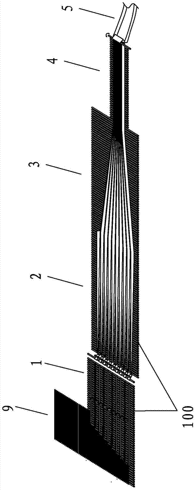 Collecting type material arranging line