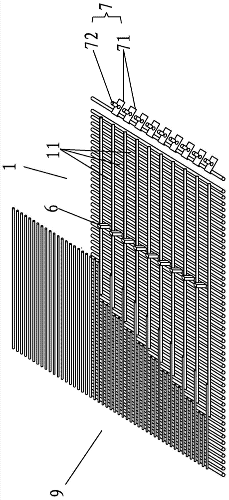 Collecting type material arranging line