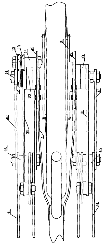 Lever reciprocating driving mechanism and bicycle comprising same