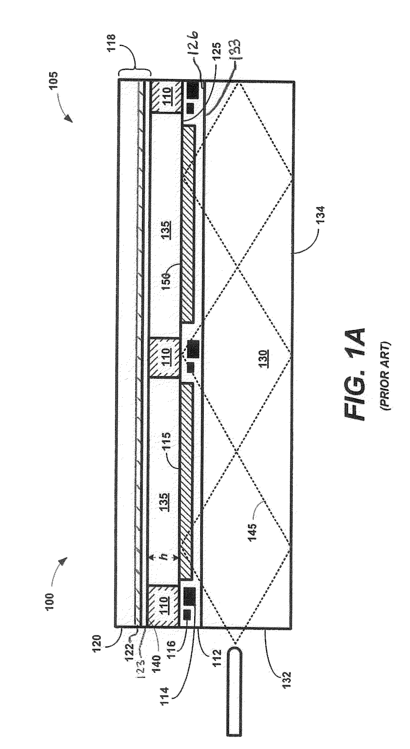 Normally emitting pixel architecture for frustrated total internal reflection displays