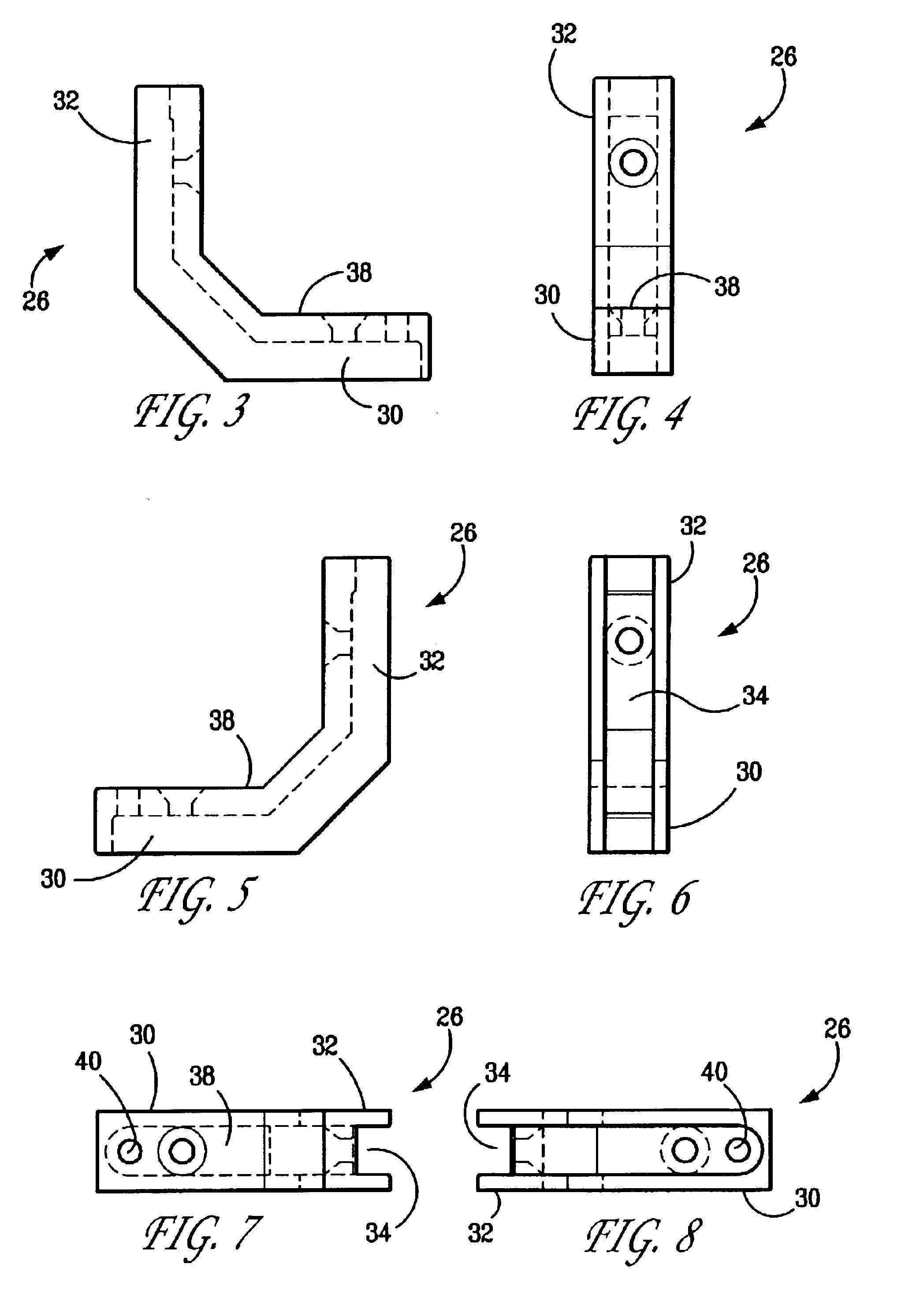 Latching stair rod assembly