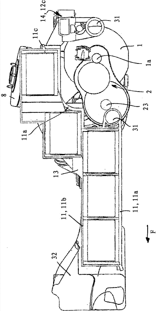 Electrically driven axle of a dual track vehicle