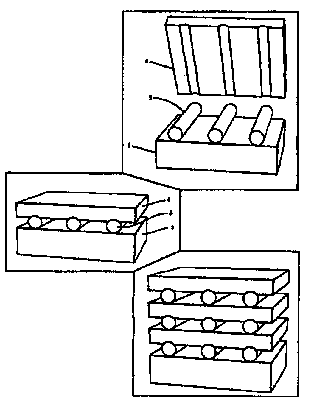 Thermotunnel converter with spacers between the electrodes