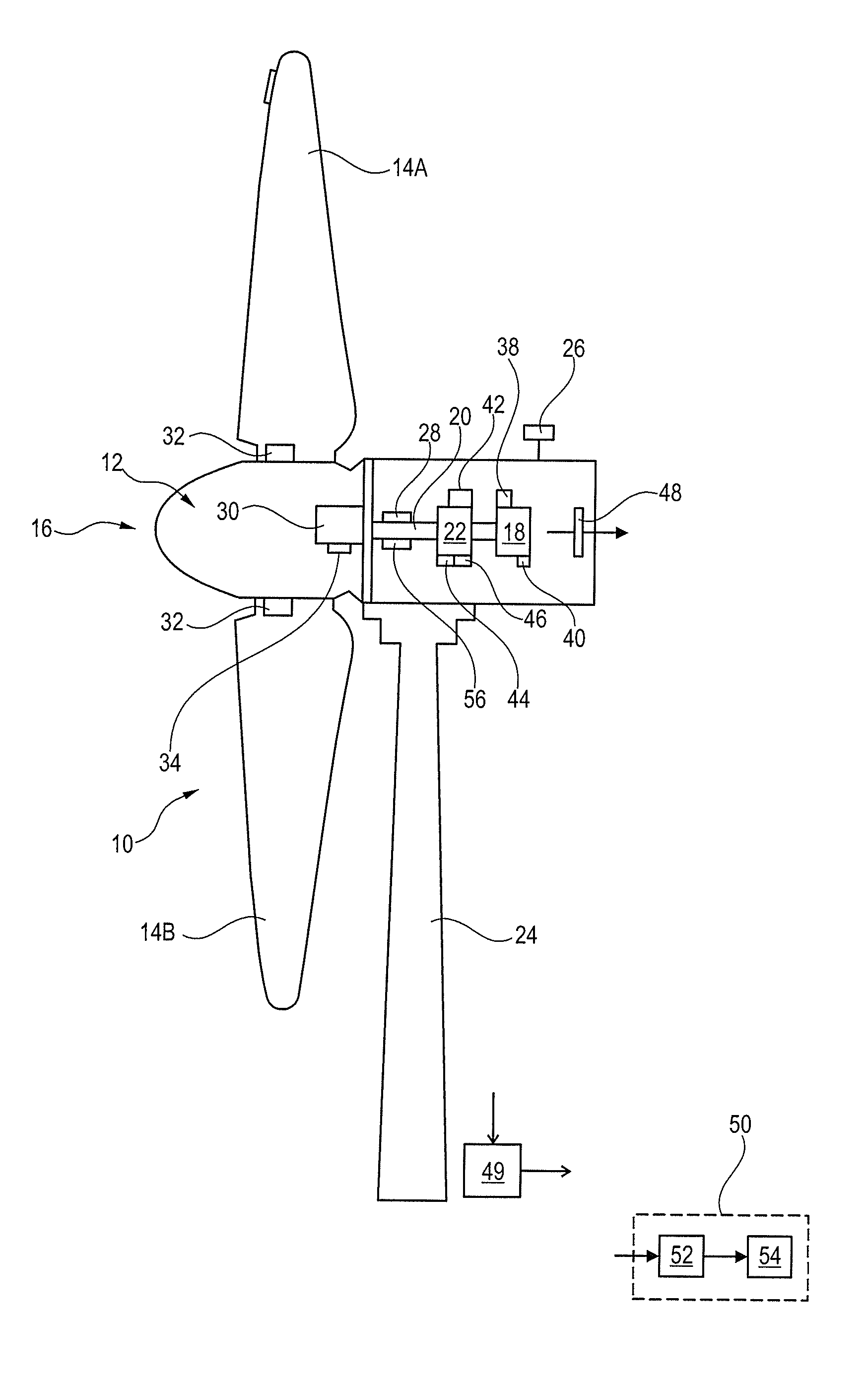 Method for monitoring of rotating machines