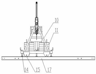 Bidirectional moving aloft working material lifting device