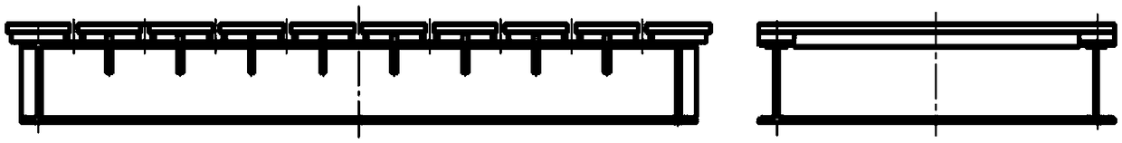 Rectangular large flange and tube plate seal face machining device and use method