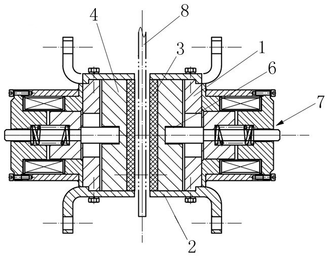 Disc lock and braking method thereof