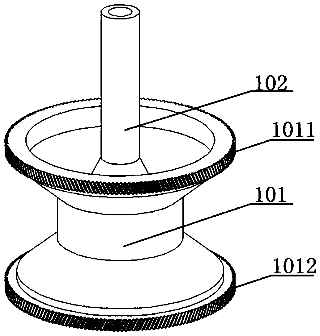 Split torque transmission deceleration device for helicopters