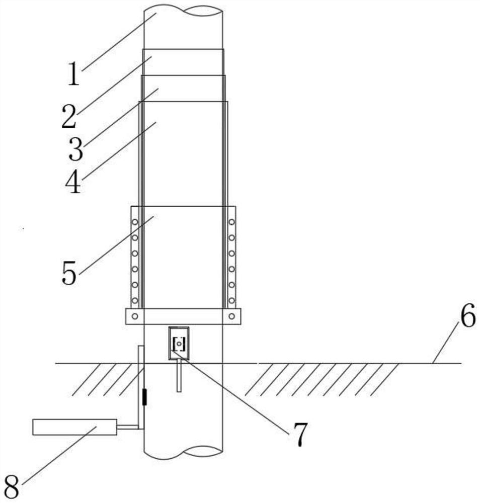 Offshore wind power sacrificial anode protection process