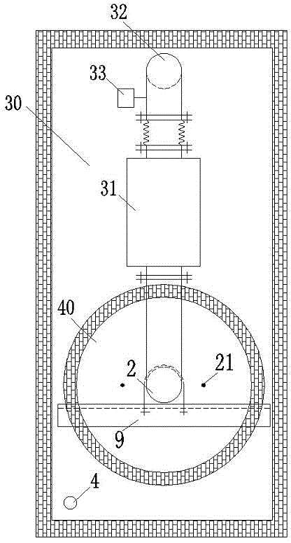 Sewage filtering and taking device for sewage source heat pump system