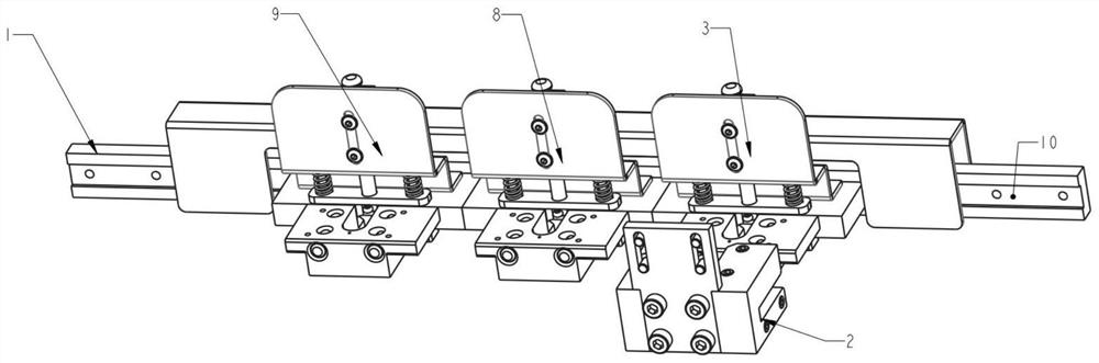 Head switching device for 3D printing