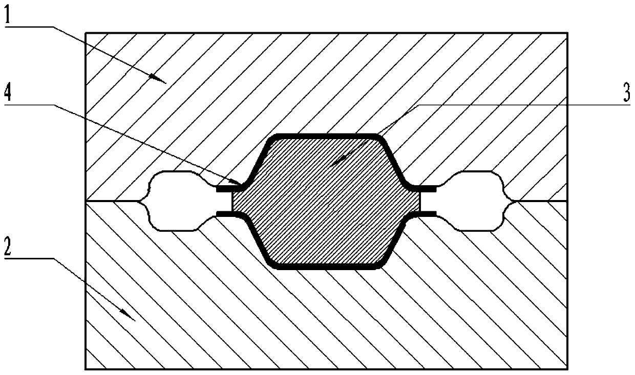 Anti-deformation control method for forging titanium alloy forge piece through press machine