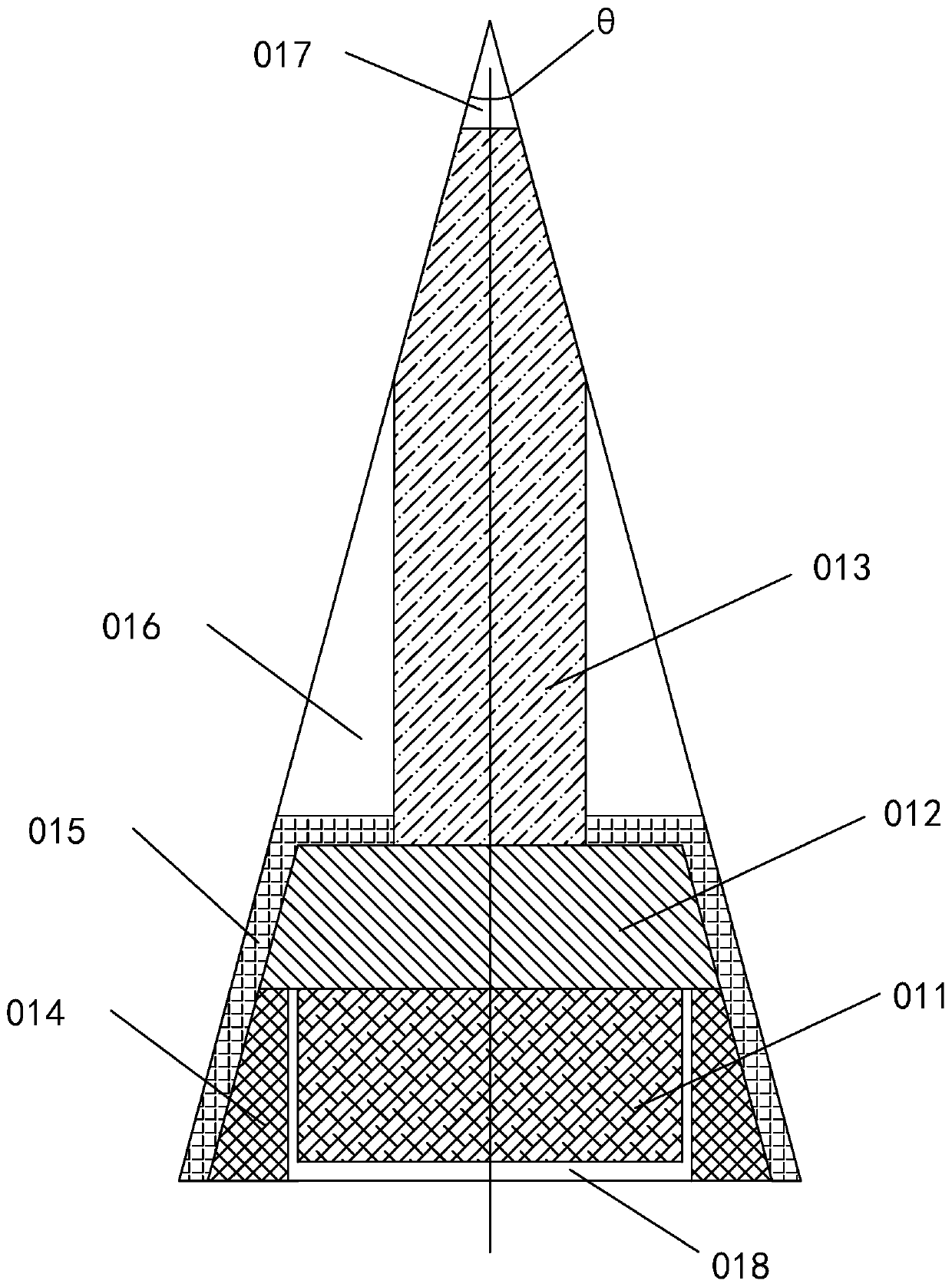 Magnetostriction ultrasonic water jet structure